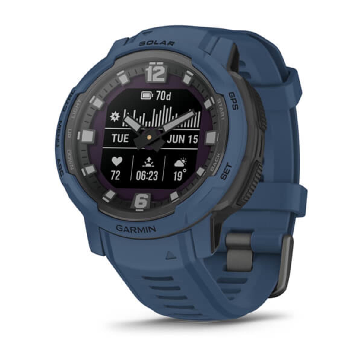 Часы Garmin Instinct Crossover Solar Tidal Blue