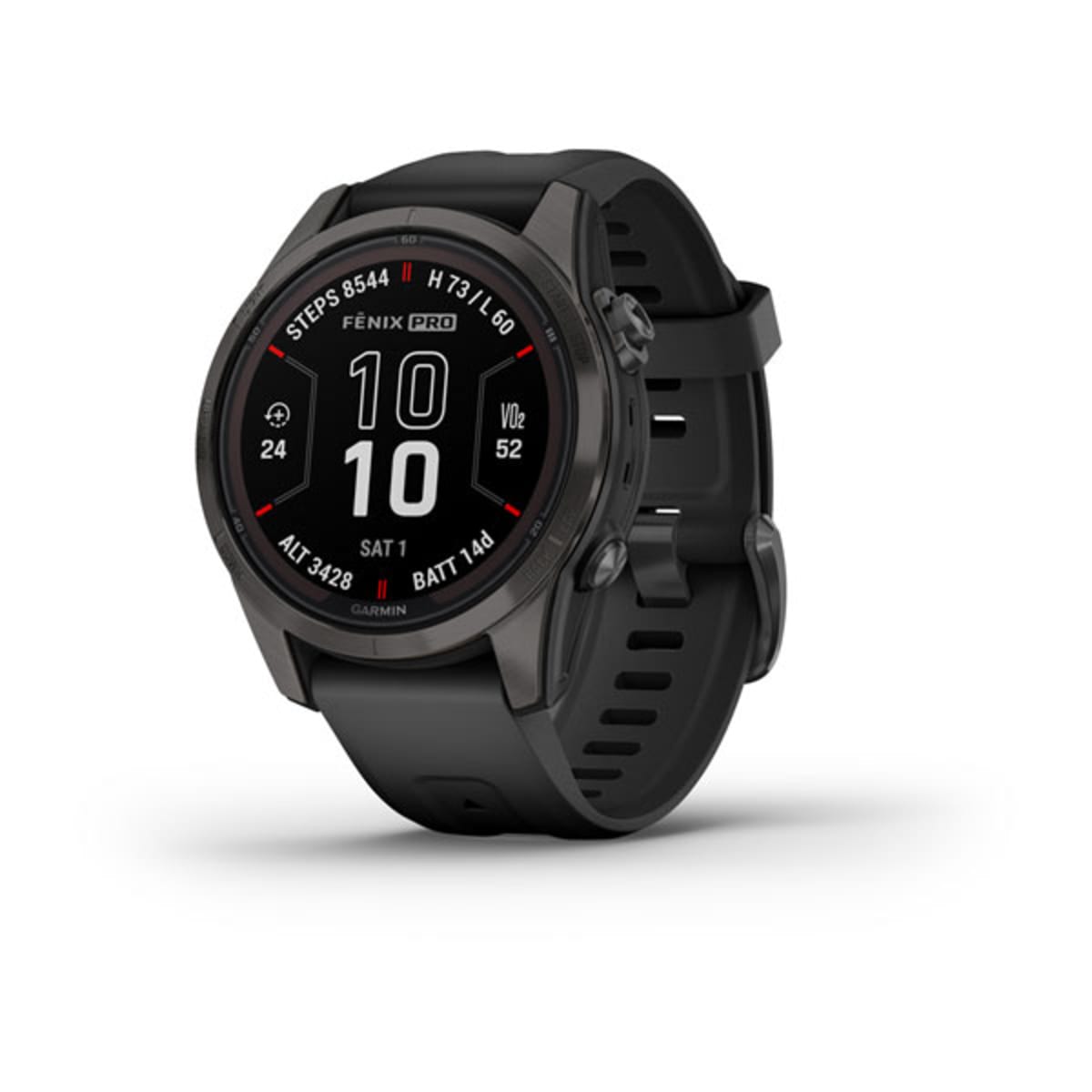 Часы Garmin Fenix 7S Pro - Sapphire Solar Carbon Gray DLC Titanium