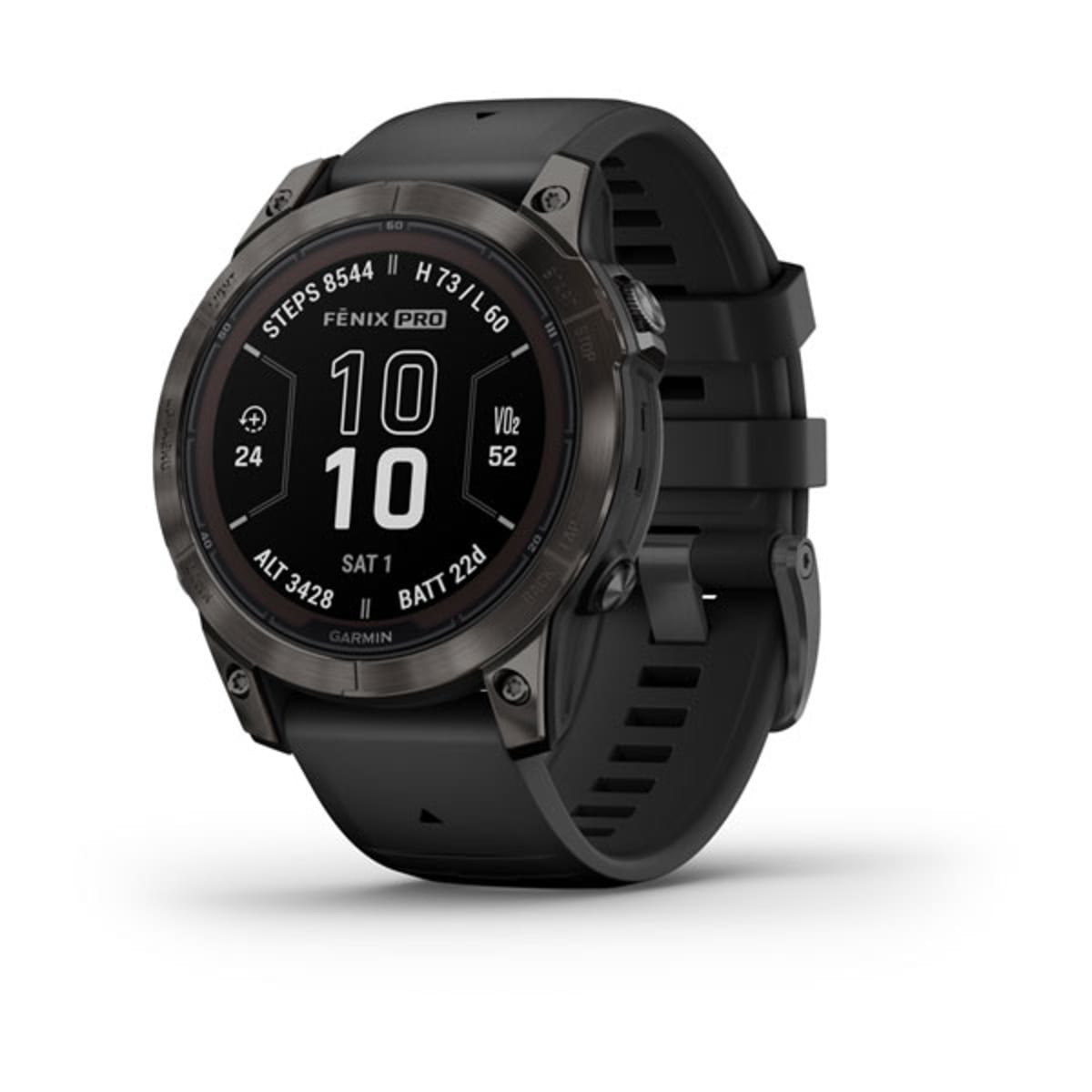 Часы Garmin Fenix 7 Pro - Sapphire Solar Carbon Gray DLC Titanium