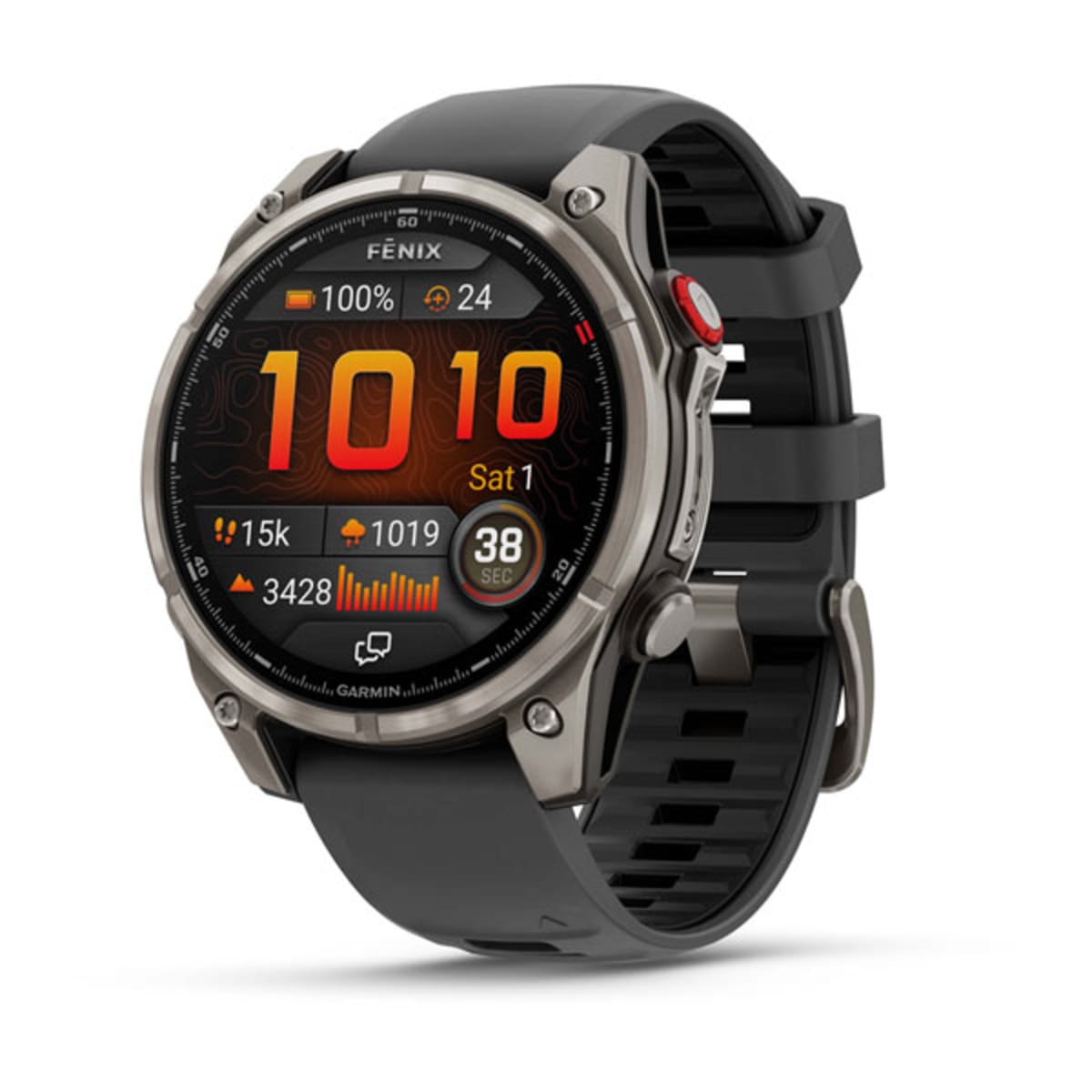Часы Garmin Fenix 8 Pro - 47 mm AMOLED Sapphire Titanium Graphite / Black