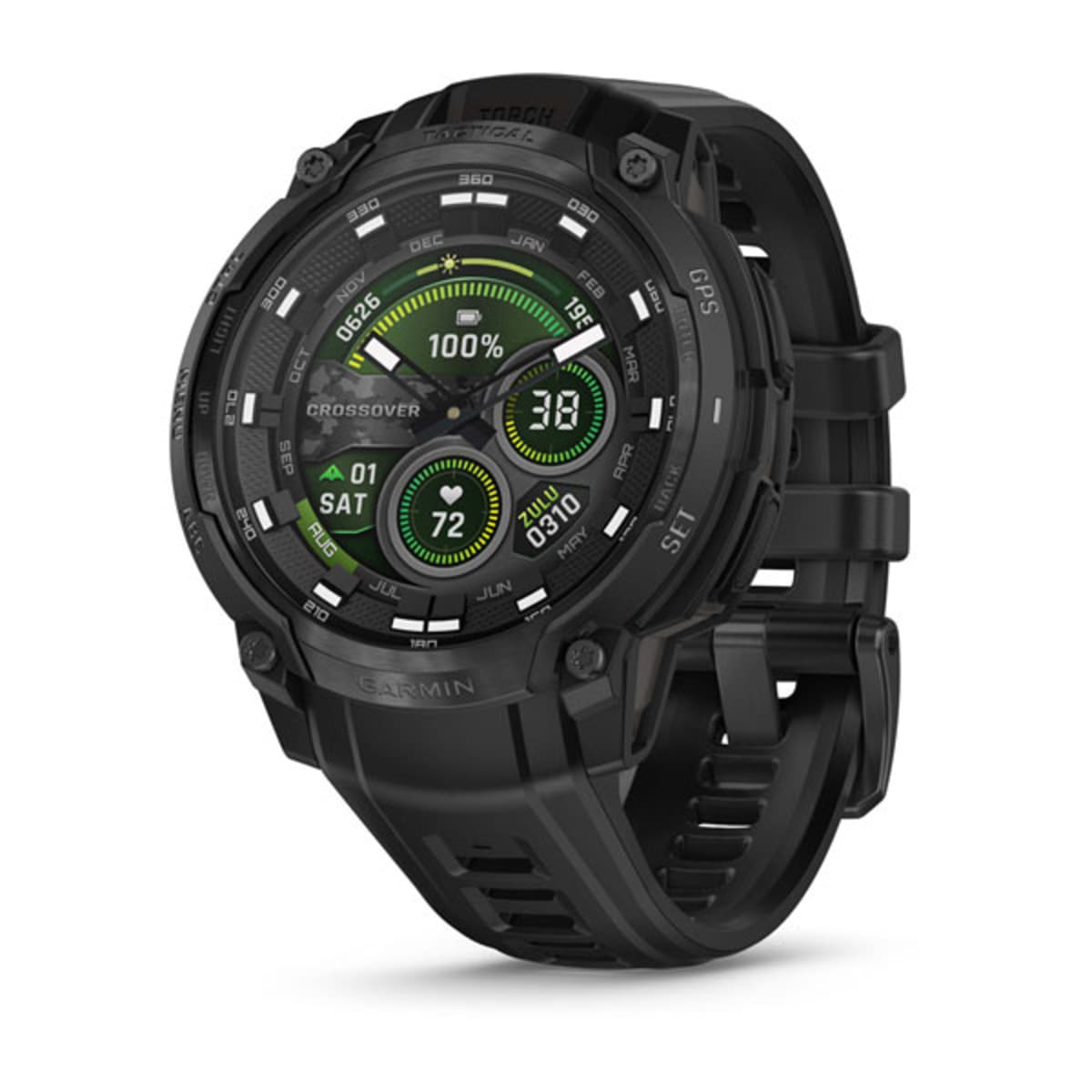 Часы Garmin Instinct Crossover Amoled - Tactical Edition Black