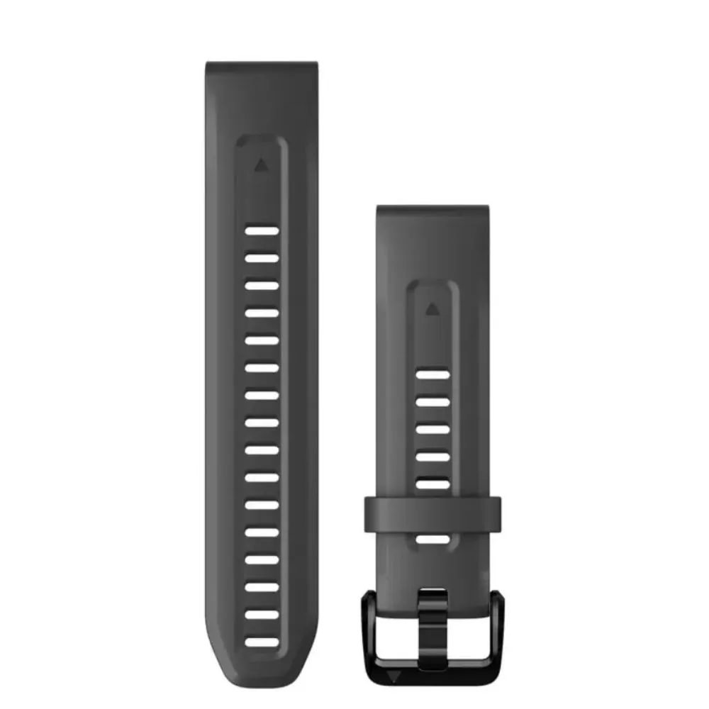 Ремешок Garmin Quickfit 20 Watch Band Graphite Silicone